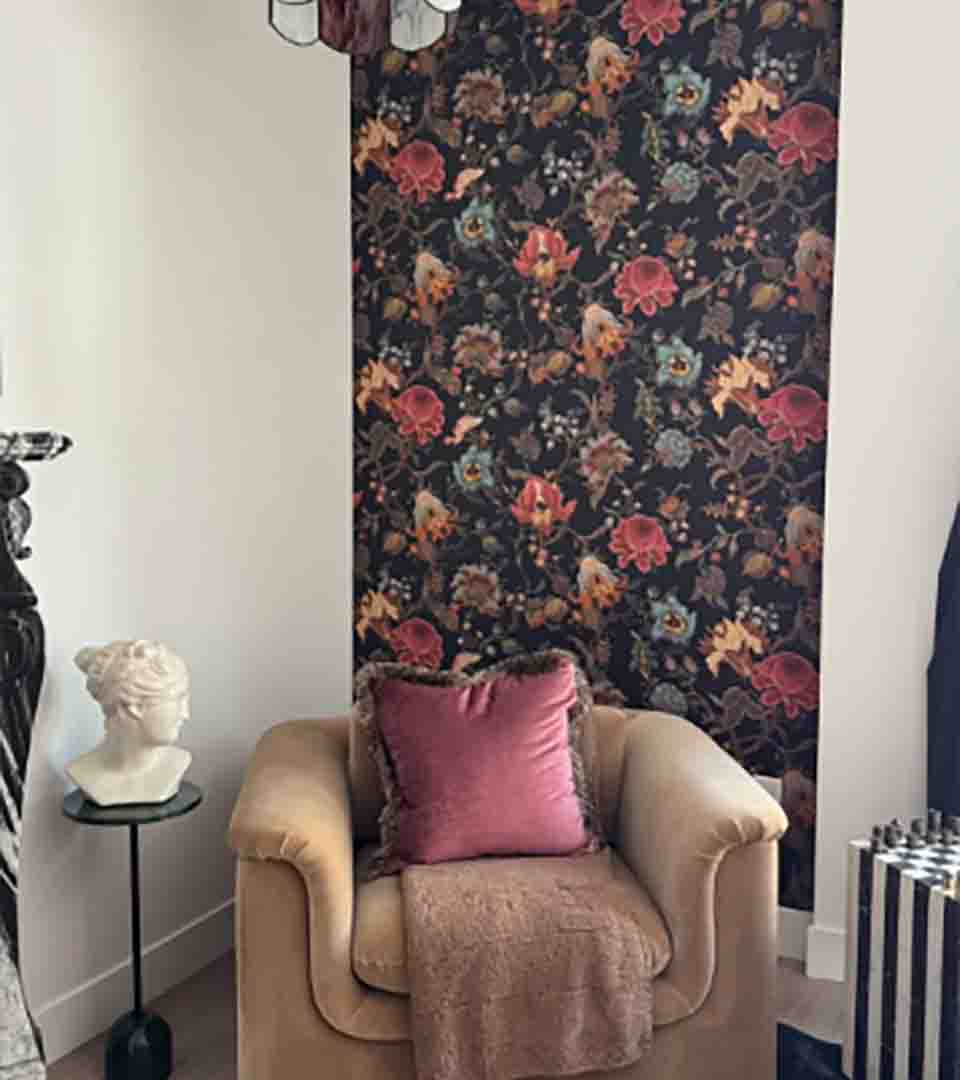 Accent wall installation in a home office, Castle Rock, Colorado