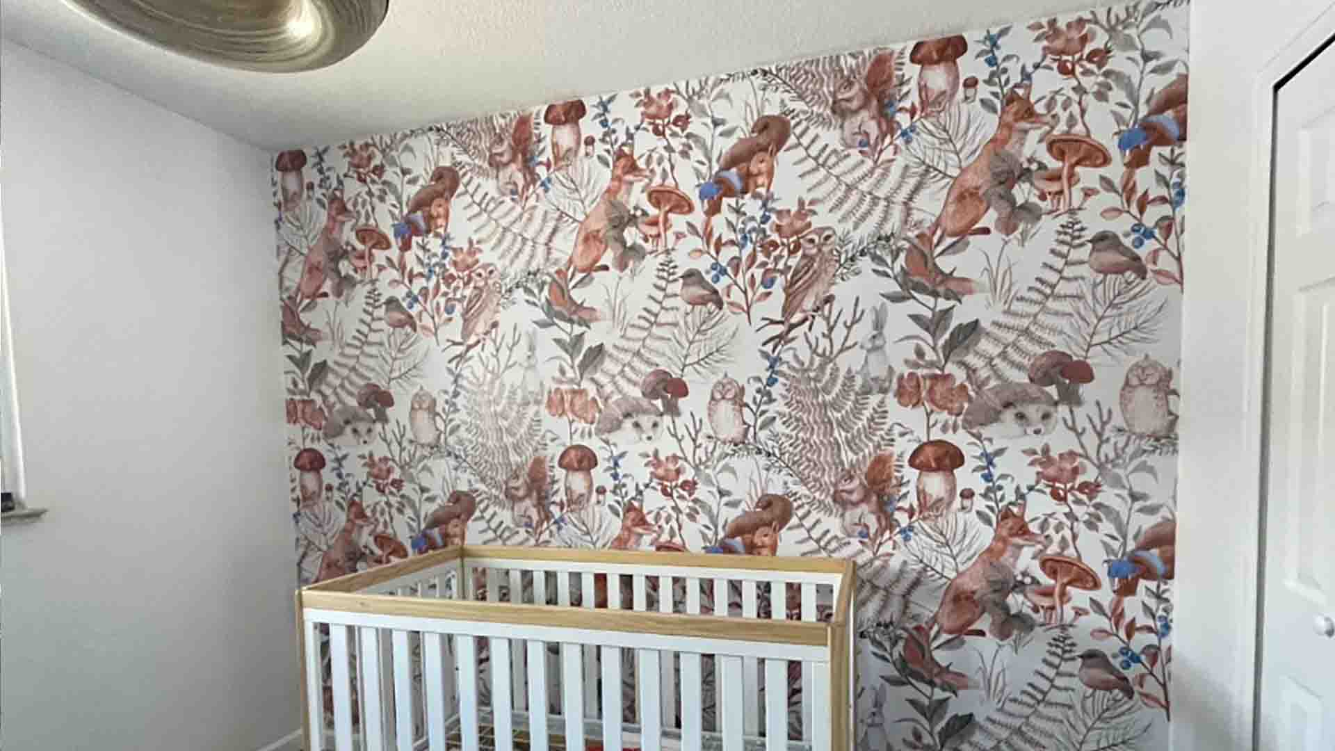 Custom mural wallpaper installation in a kids’ room, Lakewood (2), Colorado