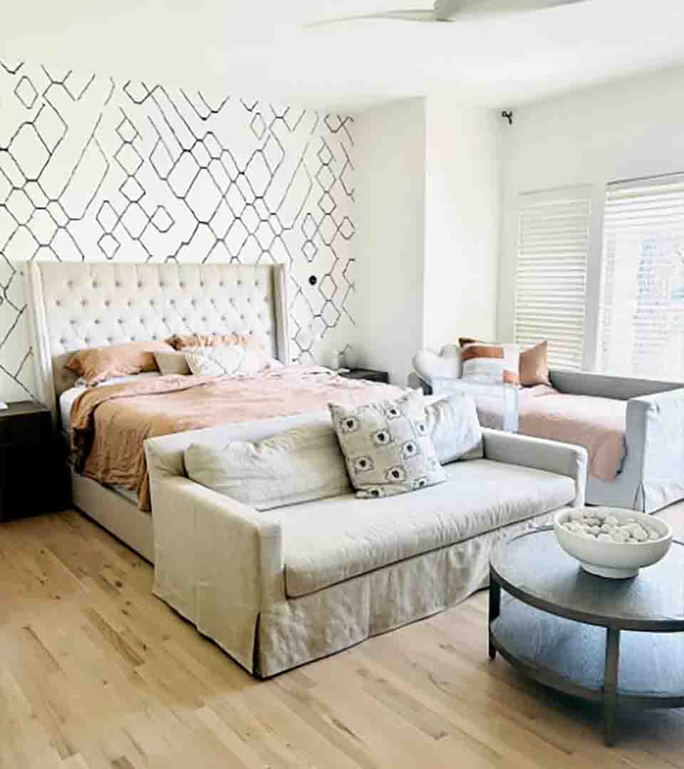Custom wall mural in a bedroom, Lakewood, Colorado