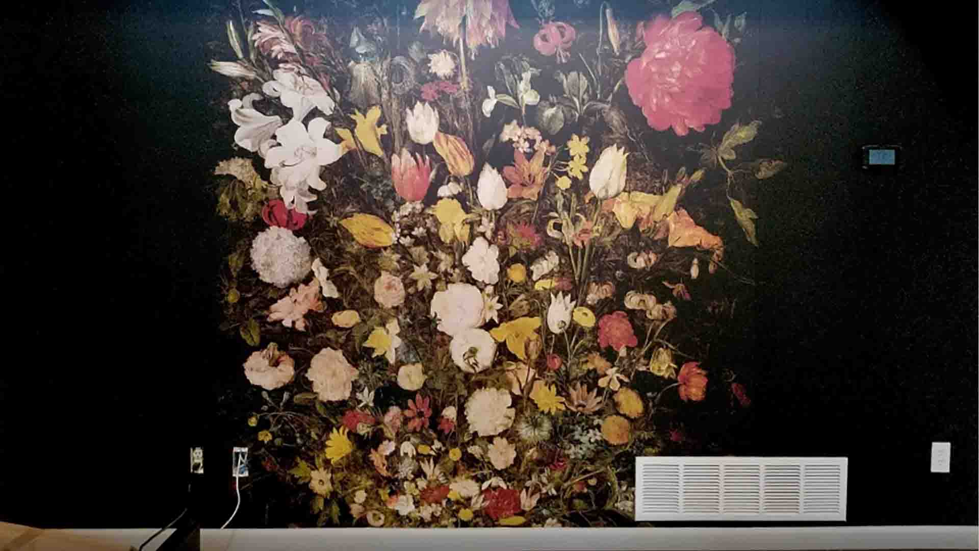Feature wall installation in a basement, Brighton, Colorado