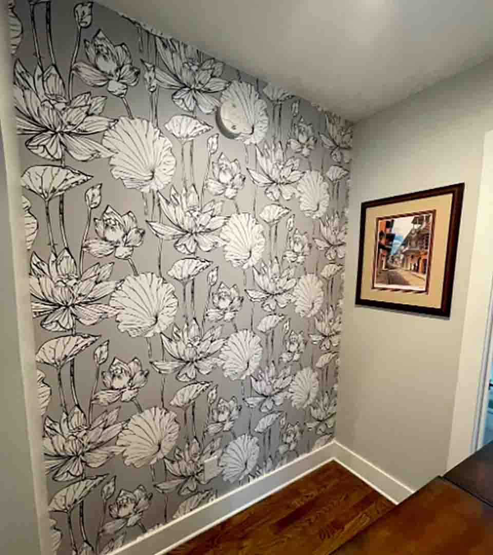 Wall finish installation in a room, Highlands Ranch, Colorado